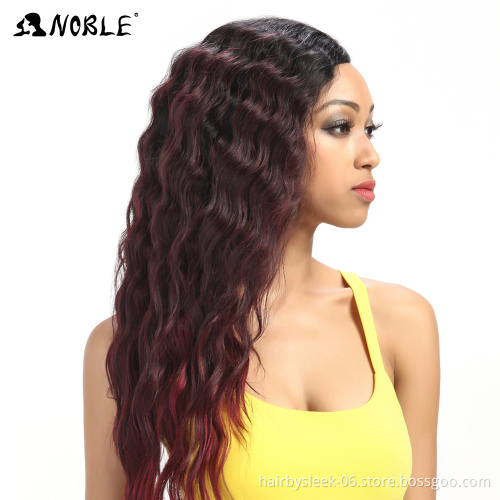 Noble gold synthetic hair high quality deep curly ombre color hair fashion lace front wig